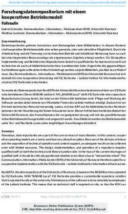 Forschungsdatenrepositorium mit einem kooperativen Betriebsmodell - Das Institutionelle ...