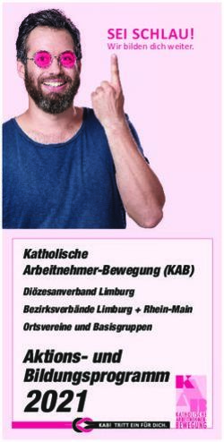 SEI SCHLAU! Wir bilden dich weiter - Aktions- und Bildungsprogramm - KAB Diözesanverband ...