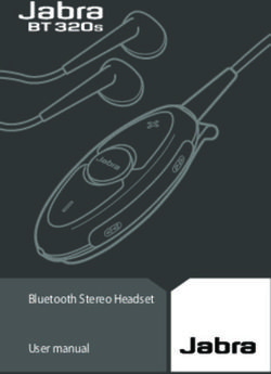 Bluetooth Stereo Headset User manual