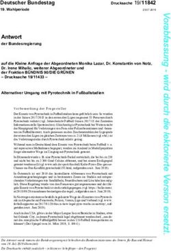 Antwort der Bundesregierung - Deutscher Bundestag - DIP21