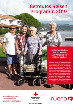 Betreutes Reisen Programm 2019 - Urlaub mit dem Roten Kreuz: Ein Vergn&uuml;gen - mit Sicherheit - Gemeinde Feld am See