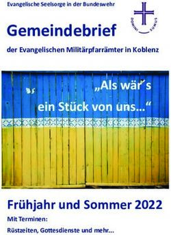 Gemeindebrief - Fr&uuml;hjahr und Sommer 2022 Mit Terminen: Bundeswehr