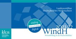 WindH 2O21/22 Landeszertifikat Hochschullehre Niedersachsen - Weiterbildung in der Hochschullehre - Technische Universit&auml;t Braunschweig