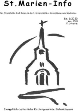 Nr. 1/2020 - Evangelisch-Lutherische Kirchengemeinde Siebenbäumen - Kirchengemeinde Siebenbäumen
