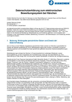 Datenschutzerkl&auml;rung zum elektronischen Bewerbungssystem bei H&auml;nchen - H&auml;nchen
