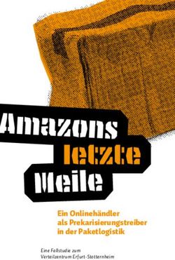 Ein Onlinehändler als Prekarisierungstreiber in der Paketlogistik - Eine Fallstudie zum Verteilzentrum Erfurt-Stotternheim