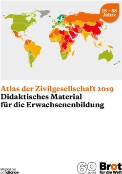 Atlas der Zivilgesellschaft 2019 Didaktisches Material für die Erwachsenenbildung - 18 88 Jahre - Brot für die Welt