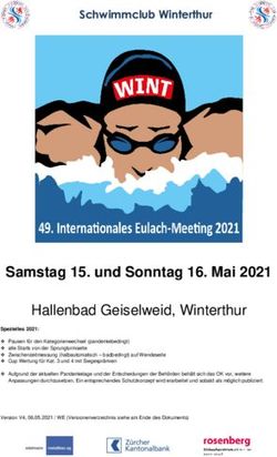 Samstag 15. und Sonntag 16. Mai 2021 - Hallenbad Geiselweid, Winterthur