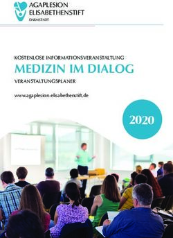 MEDIZIN IM DIALOG 2020 - AGAPLESION ELISABETHENSTIFT