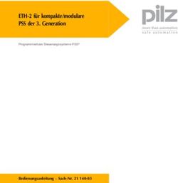 ETH-2 für kompakte/modulare PSS der 3. Generation - Bedienungsanleitung - Sach-Nr. 21 140-03