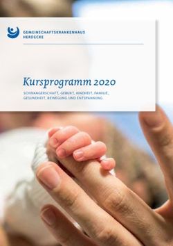 Kursprogramm 2020 schwangerschaft, geburt, kindheit, familie, gesundheit, bewegung und entspannung - Gemeinschaftskrankenhaus Herdecke