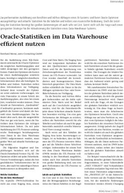 Oracle-Statistiken im Data Warehouse effizient nutzen
