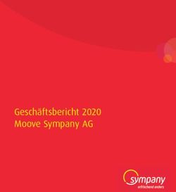 Gesch&auml;ftsbericht 2020 Moove Sympany AG