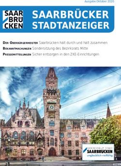 SAARBRÜCKER STADTANZEIGER - Ausgabe Oktober 2020 - Satzweiss.com