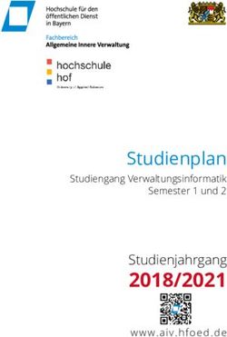 2018/2021 Studienjahrgang - Studienplan - HföD AIV