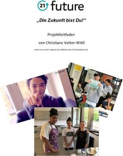 "Die Zukunft bist Du!" - Projektleitfaden von Christiane Vatter-Wittl - 21Future