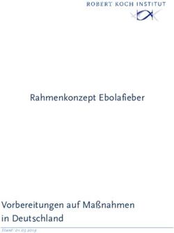 Rahmenkonzept Ebolafieber - Vorbereitungen auf Ma&szlig;nahmen in Deutschland Stand: 01.03.2019 - RKI
