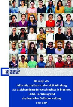 Konzept der Julius-Maximilians-Universit&auml;t W&uuml;rzburg zur Gleichstellung der Geschlechter in Studium, Lehre, Forschung und akademischer ...