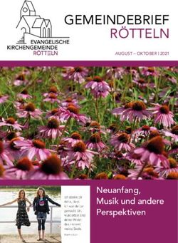 GEMEINDEBRIEF R&Ouml;TTELN - Neuanfang, Musik und andere Perspektiven - Evangelische Kirchengemeinde R&ouml;tteln