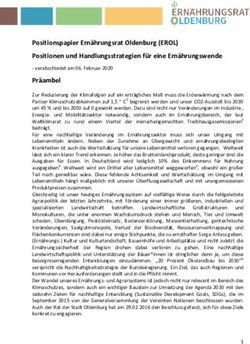 Positionspapier Ernährungsrat Oldenburg (EROL) Positionen und Handlungsstrategien für eine Ernährungswende