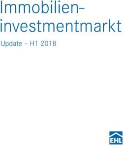 Immobilien investmentmarkt - Update - H1 2018 - EHL-Immobilien