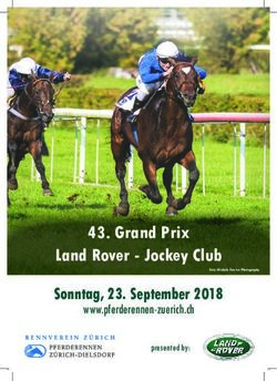 Grand Prix Land Rover - Jockey Club - Sonntag, 23. September 2018 www.pferderennen-zuerich.ch - Rennverein Z&uuml;rich