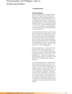 Klimawandel und Flie&szlig;gew&auml;sser in Schleswig-Holstein