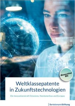 Weltklassepatente in Zukunftstechnologien - Die Innovationskraft Ostasiens, Nordamerikas und Europas - Bertelsmann ...
