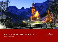 KULINARISCHE EVENTS - Central Hotel Kaiserhof