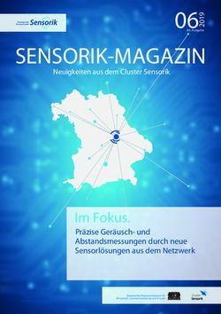SENSORIK-MAGAZIN 062 - Im Fokus - Sensorik Bayern