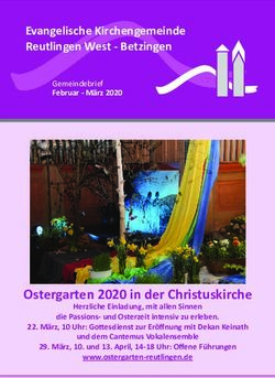 Ostergarten 2020 in der Christuskirche - Evangelische Kirchengemeinde Reutlingen West - Betzingen - Reutlingen West ...