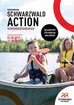 ACTION 03.08.2019 10.08.2019 - BAIERSBRONN URLAUBSTIPP FÜR FAMILIEN UND KINDER - Stiftungsfamilie BSW & EWH