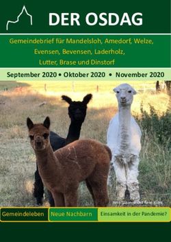 DER OSDAG September 2020 Oktober 2020 November 2020 - Gemeindebrief f&uuml;r Mandelsloh, Amedorf, Welze, Evensen, Bevensen, Laderholz, Lutter ...
