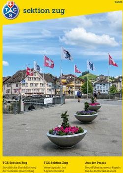 Sektion zug - TCS Sektion Zug Schriftliche Durchführung der Generalversammlung