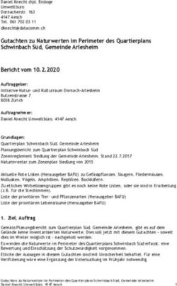 Gutachten zu Naturwerten im Perimeter des Quartierplans Schwinbach S&uuml;d, Gemeinde Arlesheim Bericht vom 10.2.2020 - Initiative Natur ...