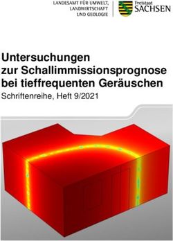 Untersuchungen zur Schallimmissionsprognose bei tieffrequenten Geräuschen - Schriftenreihe, Heft 9/2021