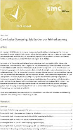 Darmkrebs-Screening: Methoden zur Fr&uuml;herkennung - Anlass - Science Media Center Germany