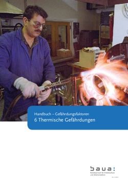 6 THERMISCHE GEFÄHRDUNGEN - HANDBUCH - GEFÄHRDUNGSFAKTOREN - BAUA