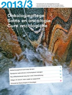 Onkologiepflege Soins en oncologie Cure oncologiche