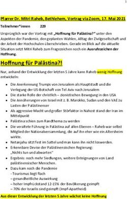 Hoffnung für Palästina?! - Markt Schwaben