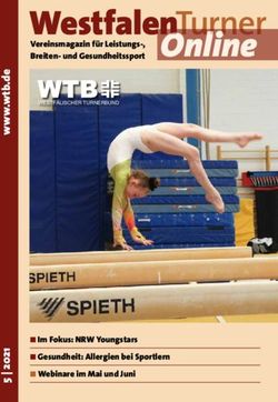 WestfalenTurner Vereinsmagazin f&uuml;r Leistungs-, Breiten- und Gesundheitssport - Im Fokus: NRW Youngstars Gesundheit: Allergien bei Sportlern ...