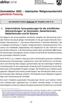 Zentralabitur 2022 - Islamischer Religionsunterricht geänderte Fassung