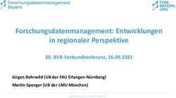 Forschungsdatenmanagement: Entwicklungen in regionaler Perspektive - BVB-Verbundkonferenz, 16.09.2021 - Bibliotheksverbund Bayern