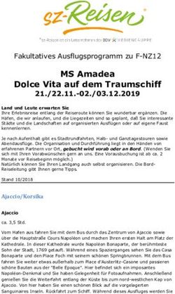 MS Amadea Dolce Vita auf dem Traumschiff 21./22.11.-02./03.12.2019 - Volksstimme Reisen