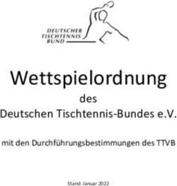 Wettspielordnung des Deutschen Tischtennis-Bundes e.V - mit den Durchf&uuml;hrungsbestimmungen des TTVB - Tischtennis-Verband Brandenburg eV