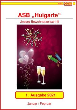 ASB "Huigarte" Unsere Bewohnerzeitschrift - Ausgabe 2021