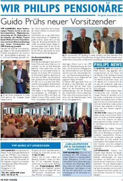 WIR PHILIPS PENSION&Auml;RE - Guido Pr&uuml;hs neuer Vorsitzender - WIR PHILIPS PENSION&Auml;RE