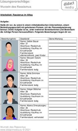 Lösungsvorschläge: Wurzeln des Rassismus - Arbeitsblatt: Rassismus im Alltag Aufgabe