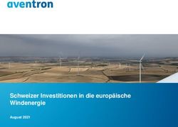 Schweizer Investitionen in die europ&auml;ische Windenergie - August 2021