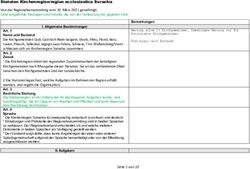 Statuten Kirchenregion/regiun ecclesiastica Surselva